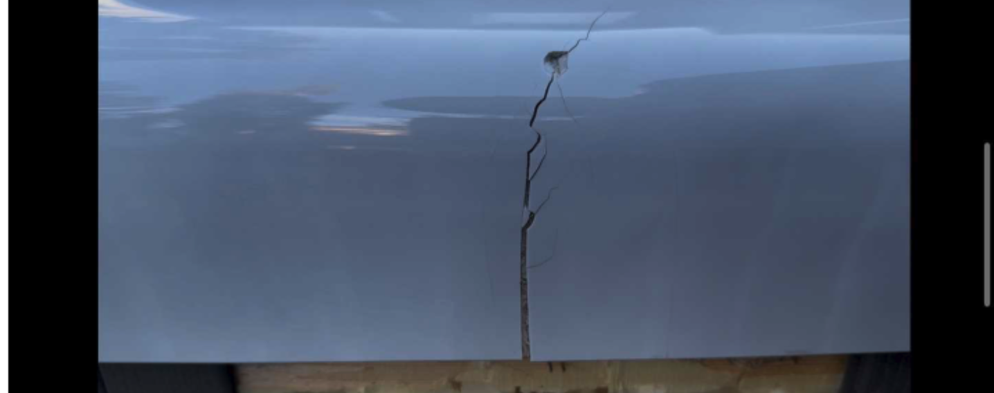Shell crack in Beachcomber Model 380 — less than 8 months after delivery